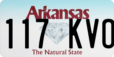 AR license plate 117KVO