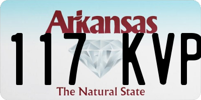 AR license plate 117KVP