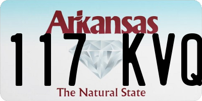 AR license plate 117KVQ