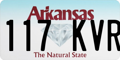 AR license plate 117KVR