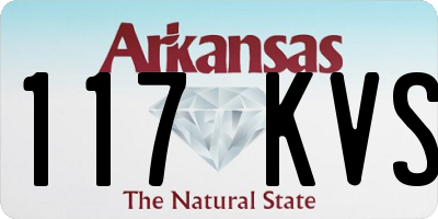 AR license plate 117KVS