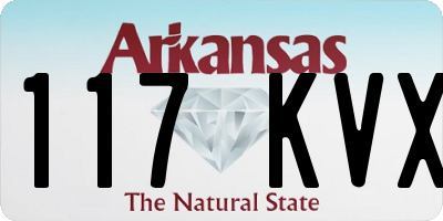 AR license plate 117KVX