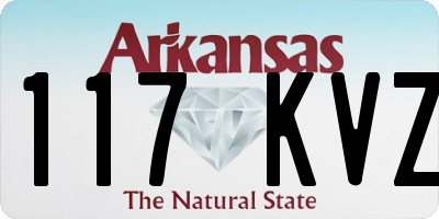 AR license plate 117KVZ