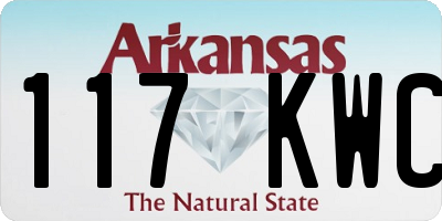 AR license plate 117KWC