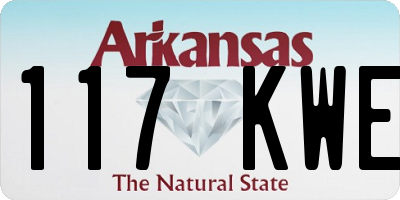 AR license plate 117KWE