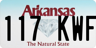AR license plate 117KWF
