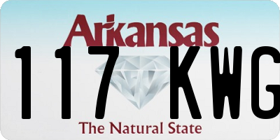 AR license plate 117KWG