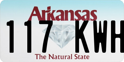AR license plate 117KWH