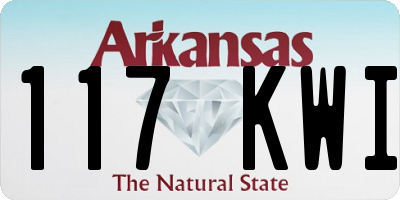 AR license plate 117KWI