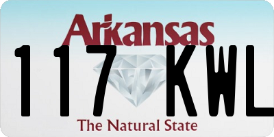 AR license plate 117KWL