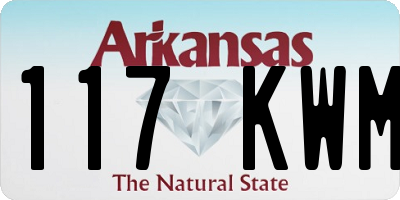 AR license plate 117KWM