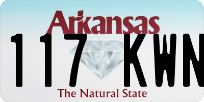 AR license plate 117KWN