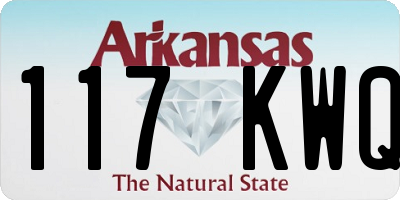 AR license plate 117KWQ