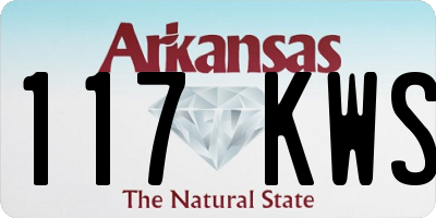 AR license plate 117KWS