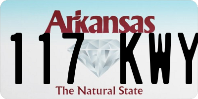 AR license plate 117KWY