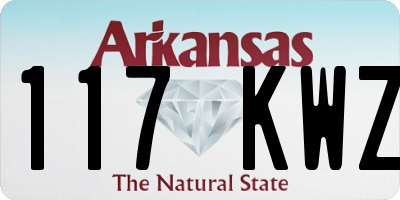 AR license plate 117KWZ