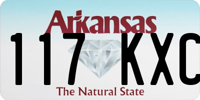 AR license plate 117KXC