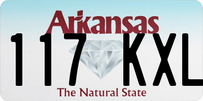 AR license plate 117KXL