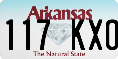 AR license plate 117KXO
