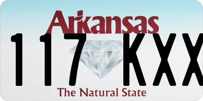 AR license plate 117KXX