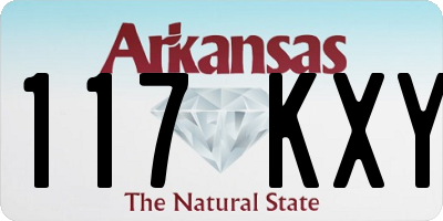 AR license plate 117KXY