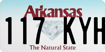 AR license plate 117KYH