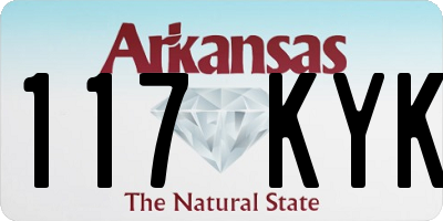 AR license plate 117KYK