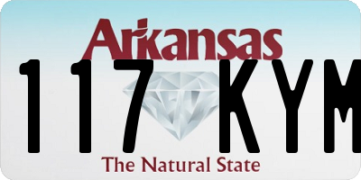 AR license plate 117KYM