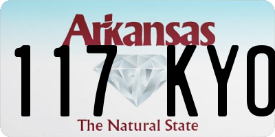 AR license plate 117KYO
