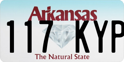 AR license plate 117KYP