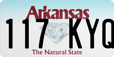 AR license plate 117KYQ