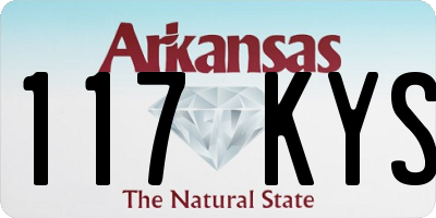AR license plate 117KYS