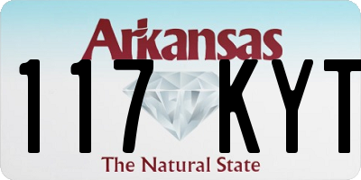 AR license plate 117KYT