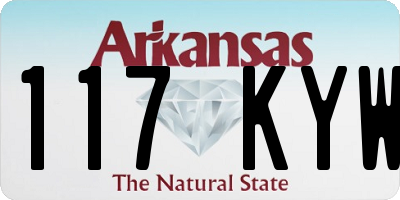 AR license plate 117KYW