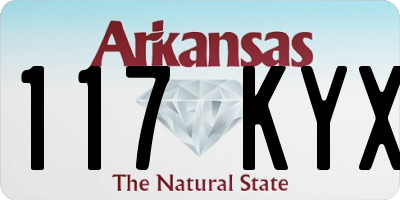 AR license plate 117KYX