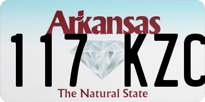 AR license plate 117KZC