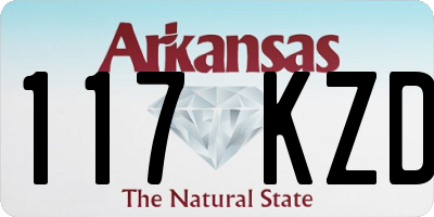 AR license plate 117KZD