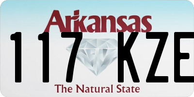 AR license plate 117KZE