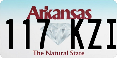 AR license plate 117KZI