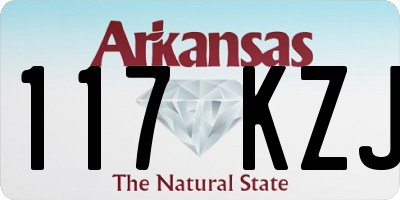 AR license plate 117KZJ