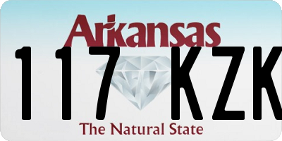 AR license plate 117KZK