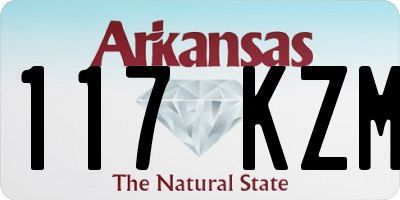 AR license plate 117KZM