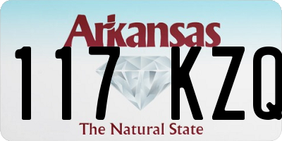 AR license plate 117KZQ