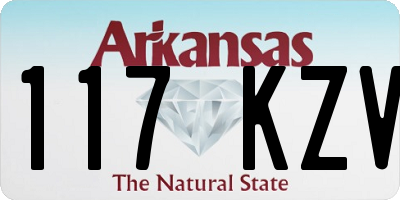 AR license plate 117KZV