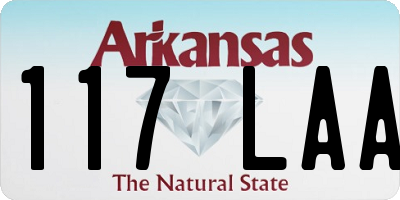 AR license plate 117LAA