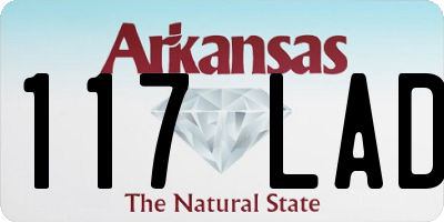 AR license plate 117LAD