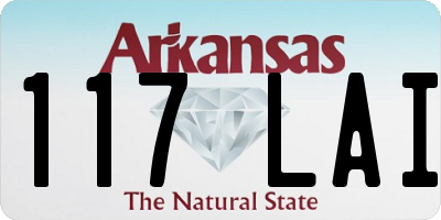AR license plate 117LAI