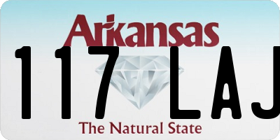 AR license plate 117LAJ
