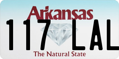 AR license plate 117LAL