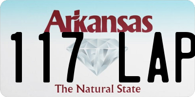 AR license plate 117LAP